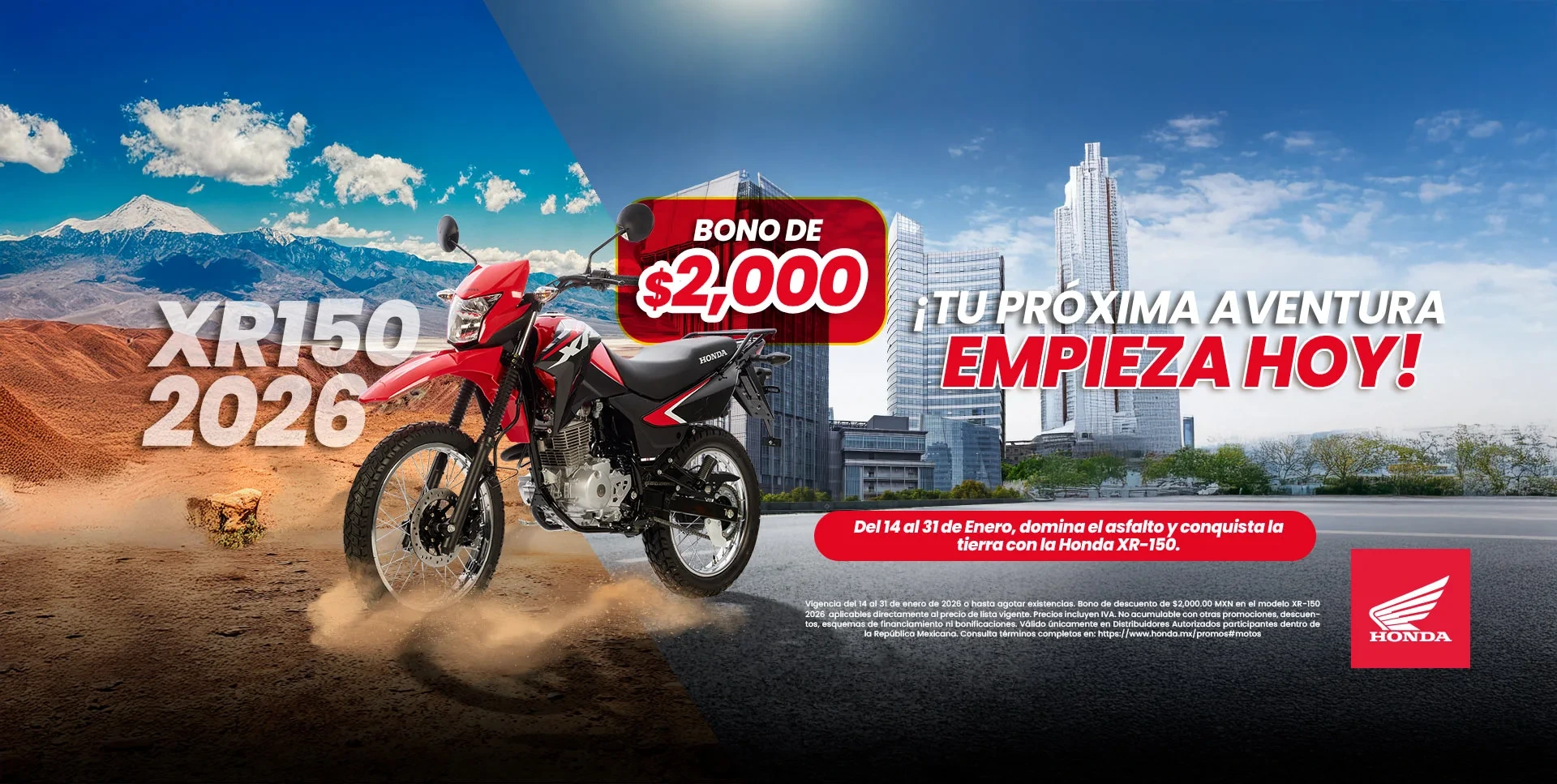 banner of BONO XR150 ENERO 